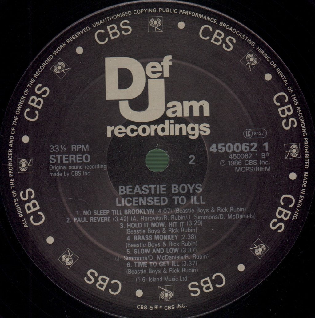 Beastie Boys - Licensed To Ill - Lp