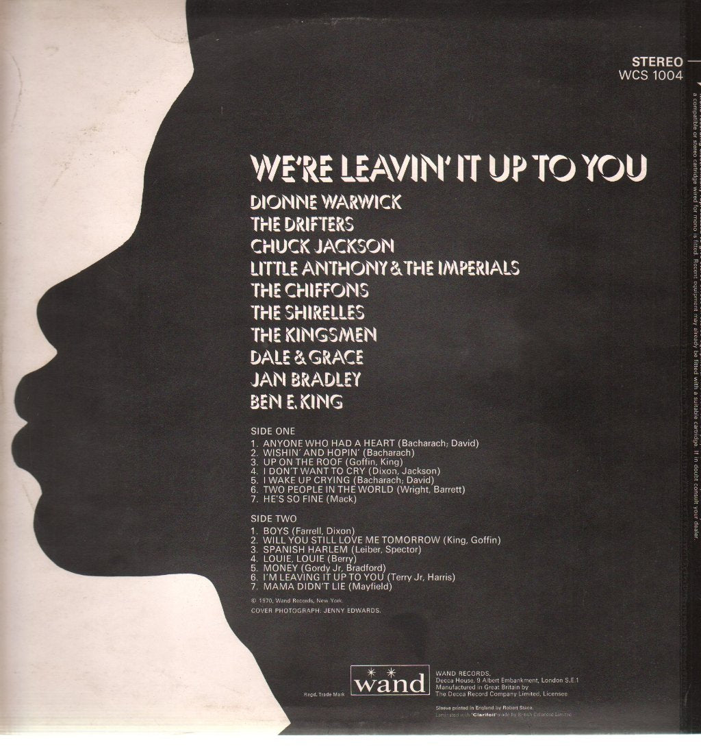 Various Artists - We're Leaving It Up To You - Lp