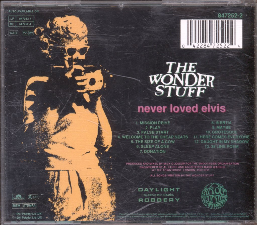 Wonder Stuff - Never Loved Elvis - Cd