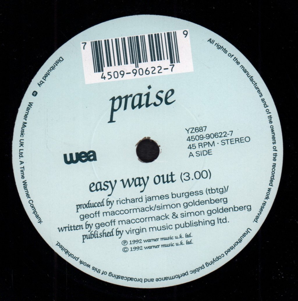 Praise - Easy Way Out - 7 Inch