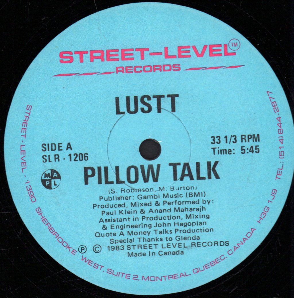 Lustt - Pillow Talk - 12 Inch