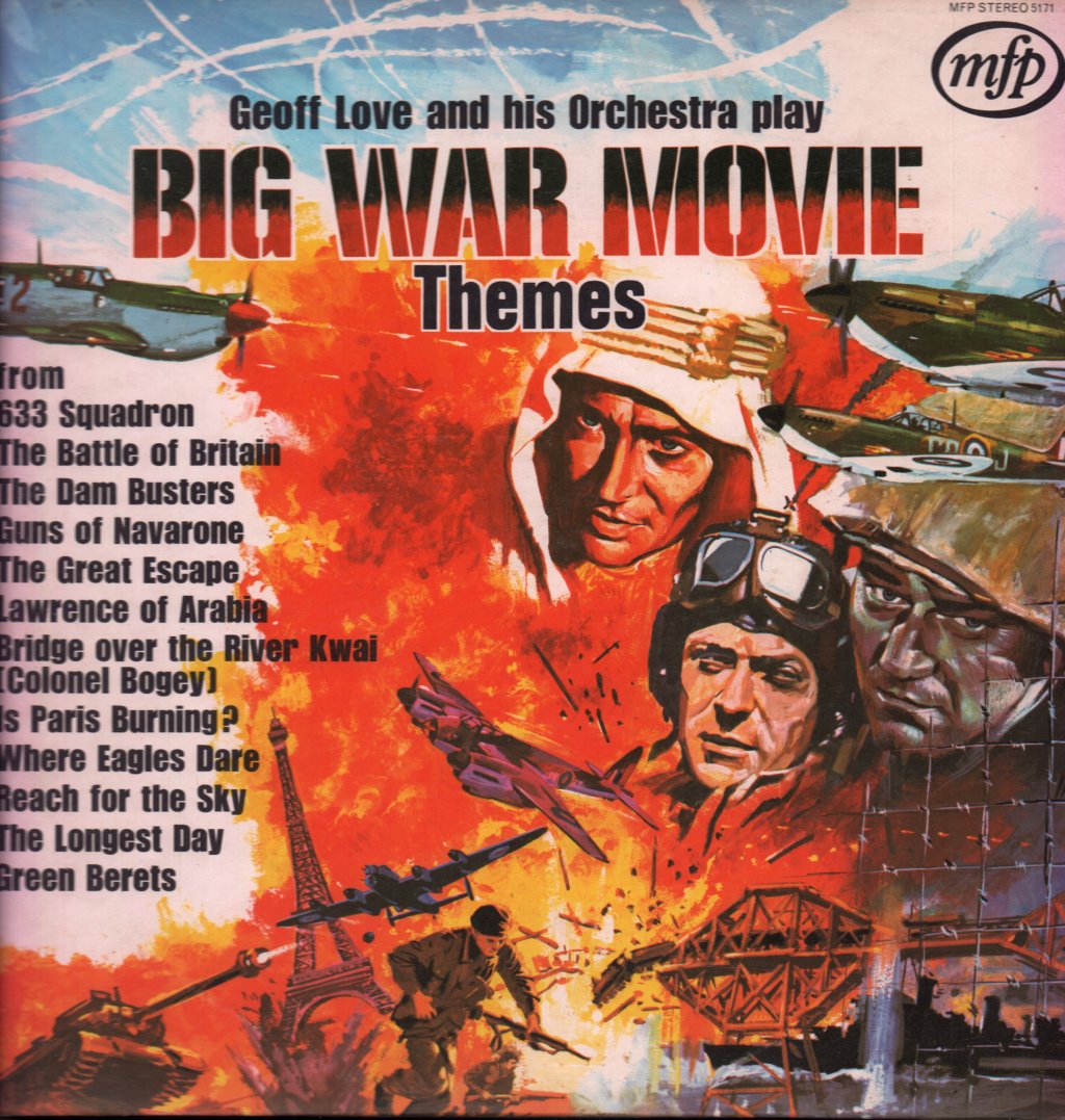 Geoff Love And His Orchestra - Big War Movie Themes - Lp
