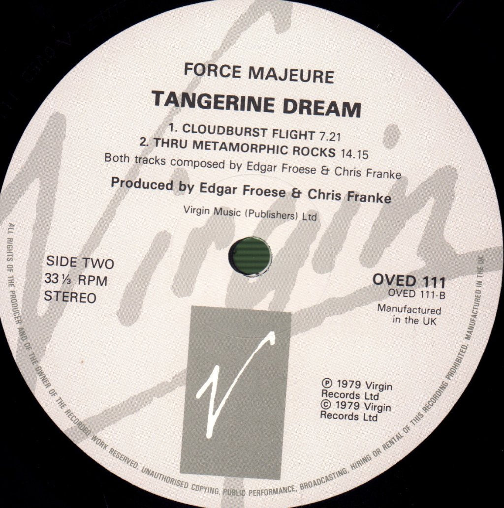 Tangerine Dream - Force Majeure - Lp