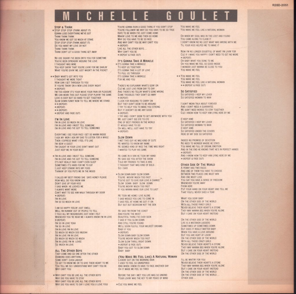 Michelle Goulet - Michelle Goulet - Lp