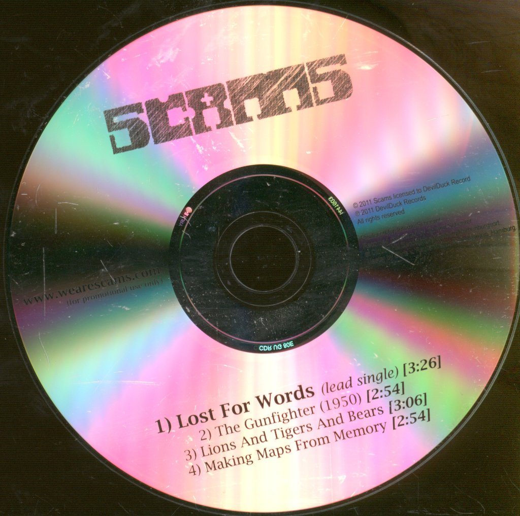 Scams - Lost For Words - Cdr