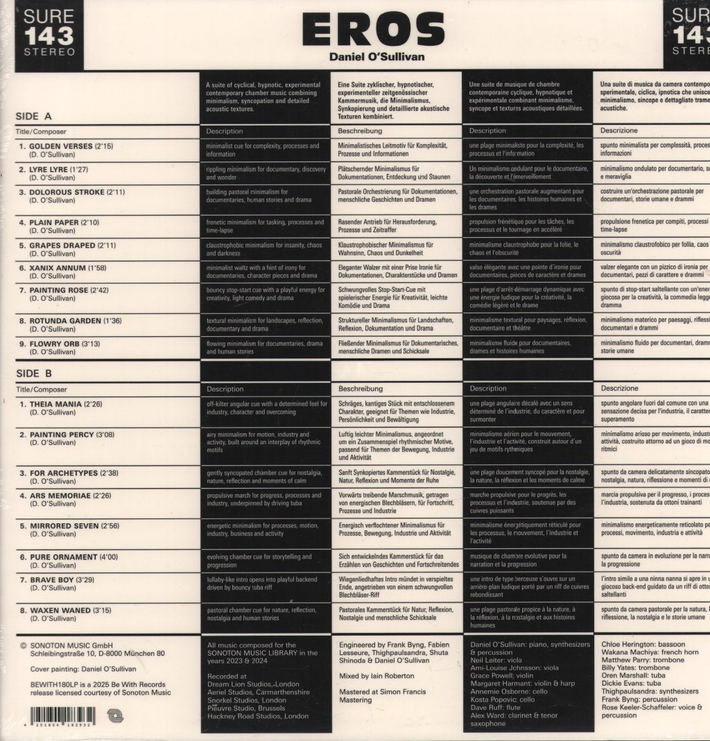 Daniel O'Sullivan - Eros - Lp