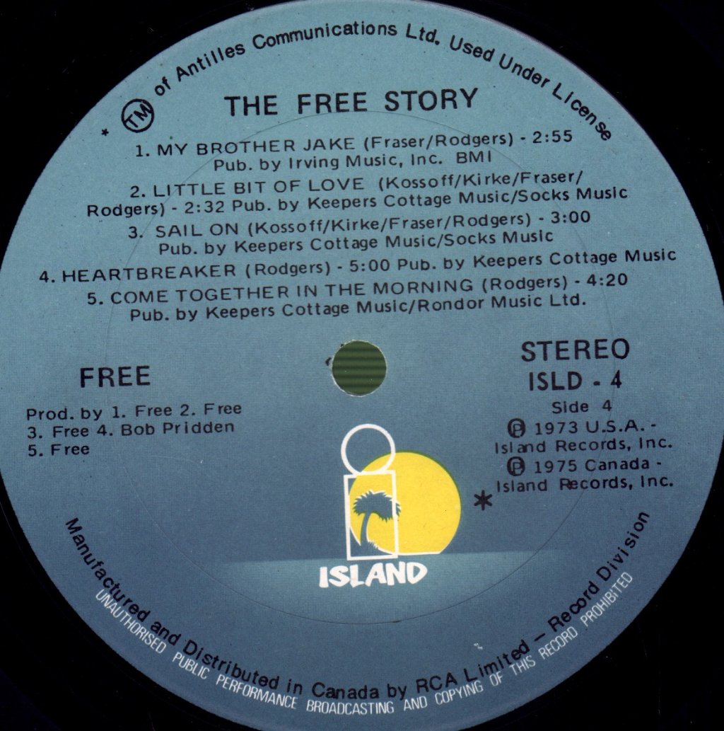 Free - Free Story - Double Lp