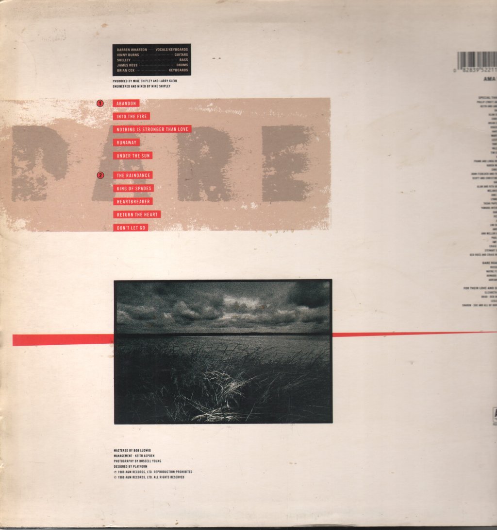 Dare - Out Of The Silence - Lp