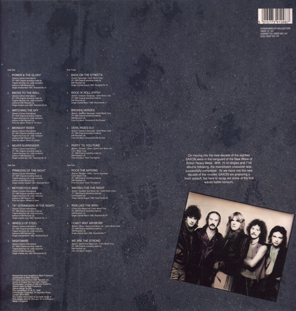 Saxon - Back On The Street - Double Lp