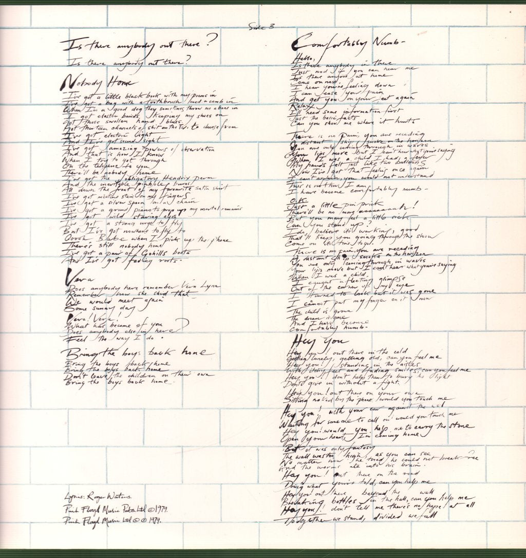 Pink Floyd - Wall - Double Lp
