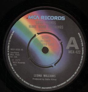 Leona Williams - Good Nights Make Good Mornings - 7 Inch