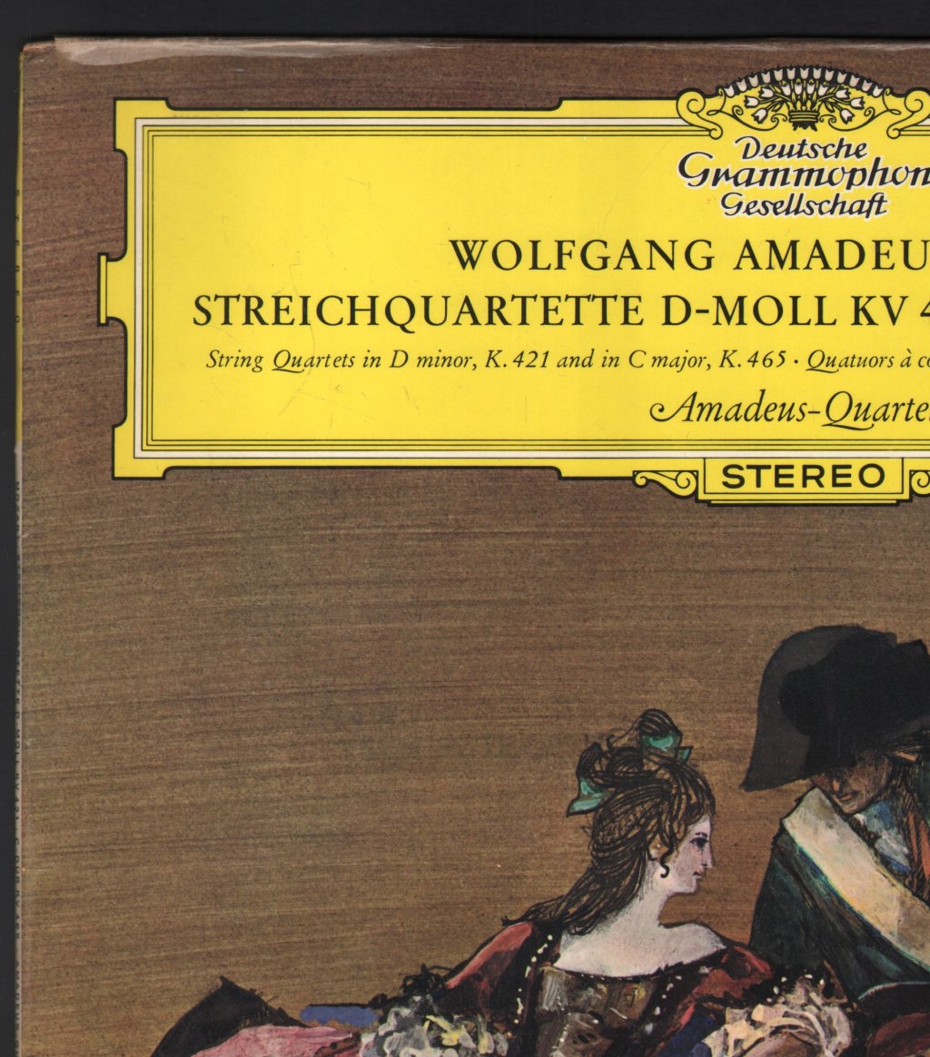 Amadeus-Quartett - Wolfgang Amadeus Mozart - Streichquartette D-Moll KV 421 Und C-Dur KV 465 - Lp