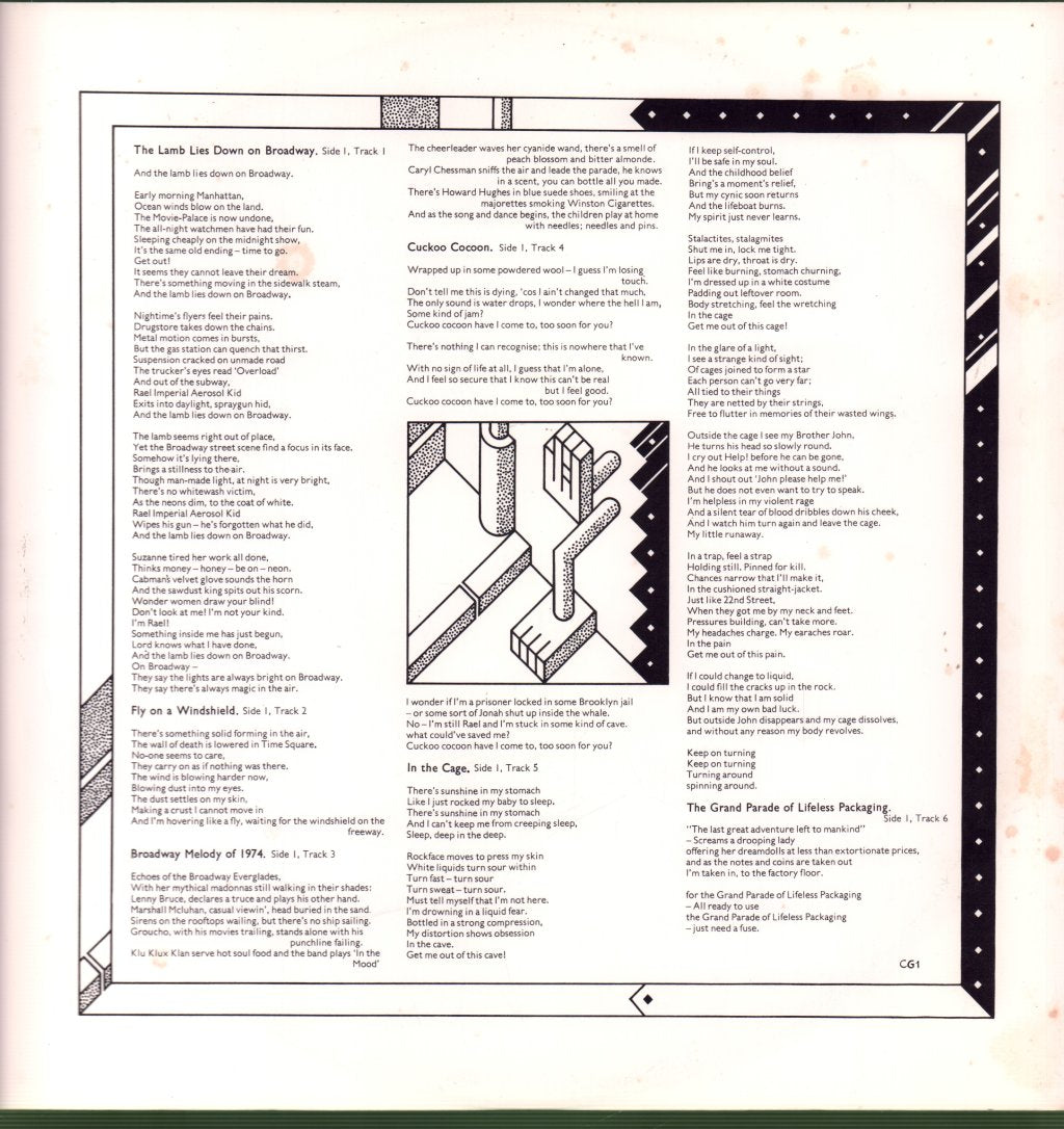 Genesis - Lamb Lies Down On Broadway - Double Lp