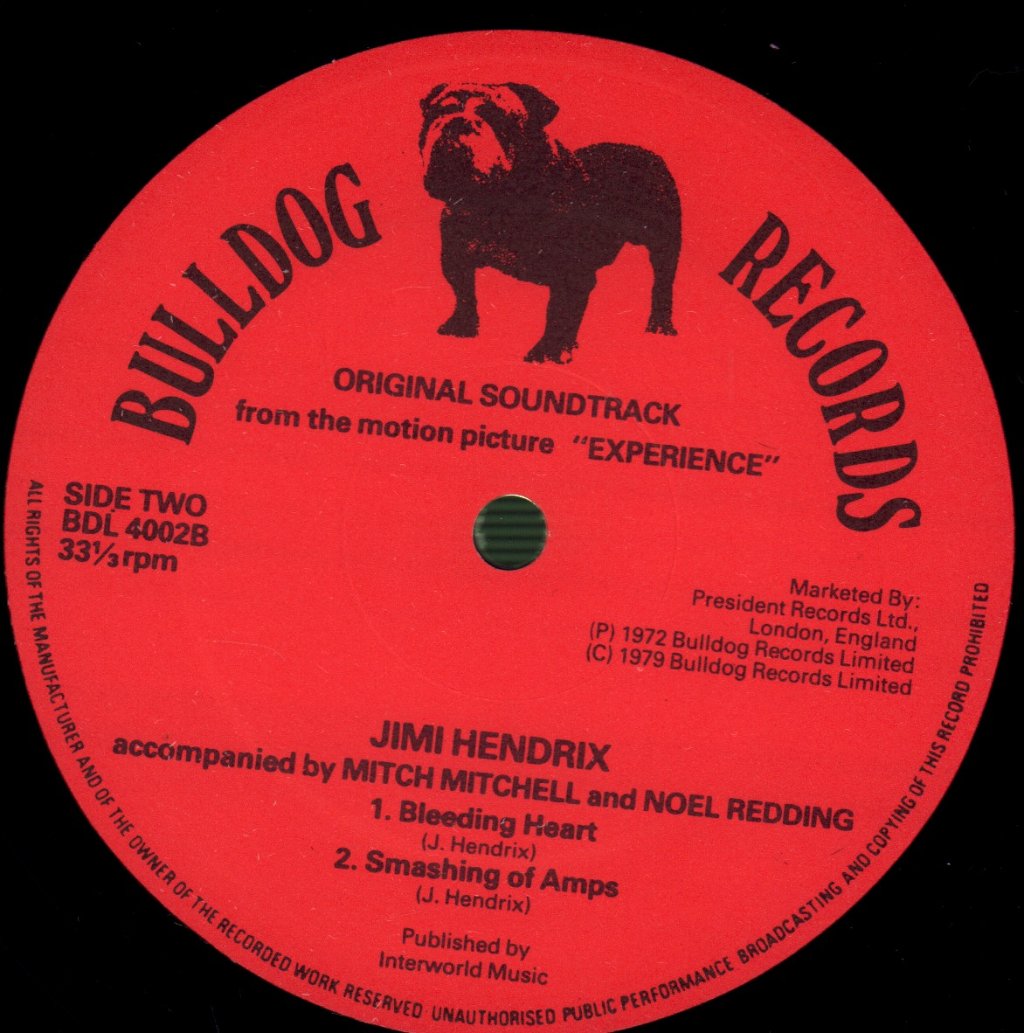 Jimi Hendrix - Experience (Original Soundtrack) - Lp