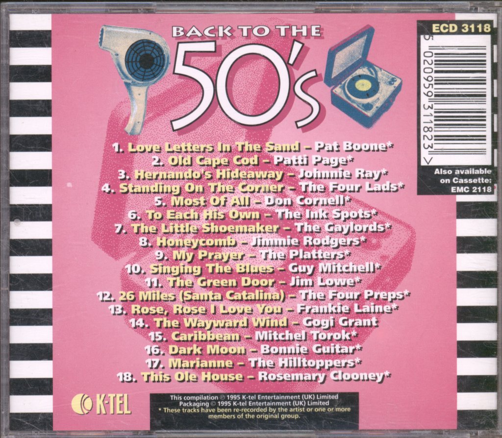 Various Artists - Back To The 50's - 18 Golden Memories - Cd