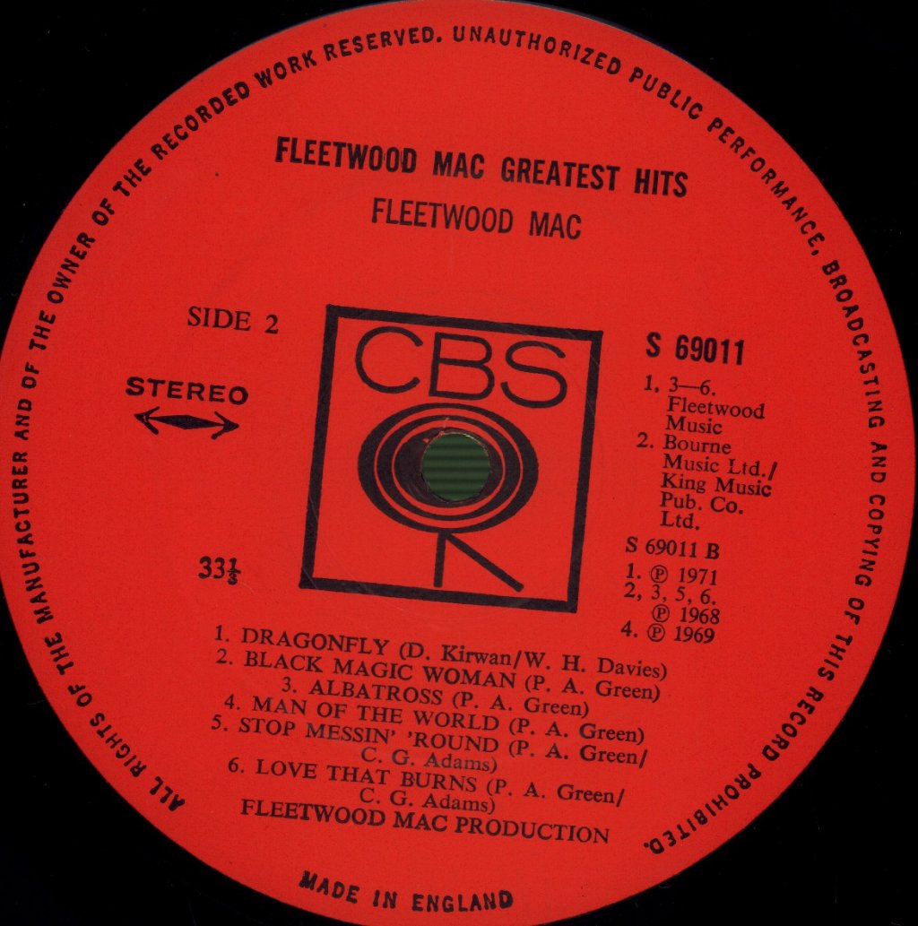 Fleetwood Mac - Greatest Hits - Lp