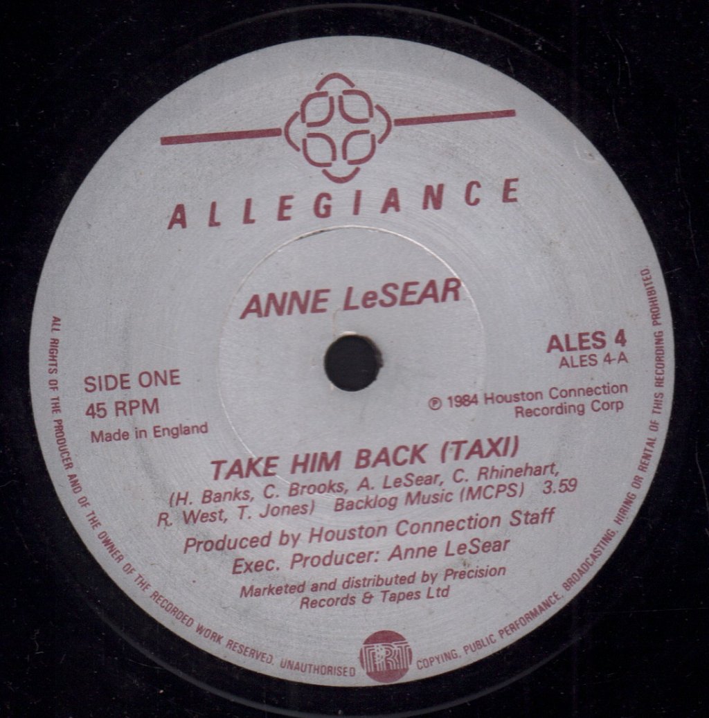 Anne Lesear - Take Him Back - 7 Inch