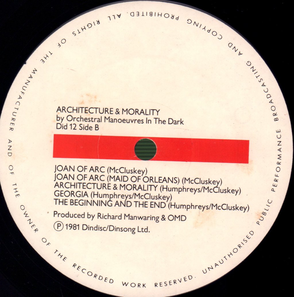 OMD - Architecture And Morality - Lp