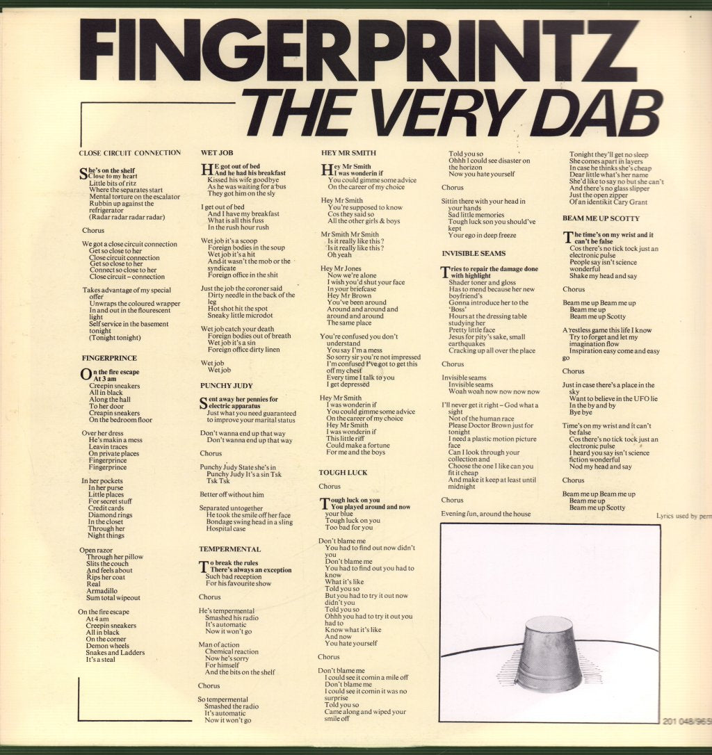 Fingerprintz - Very Dab - Lp