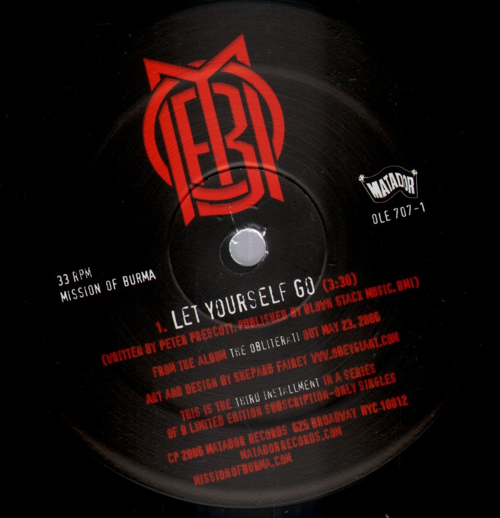Mission Of Burma - Let Yourself Go - 12 Inch