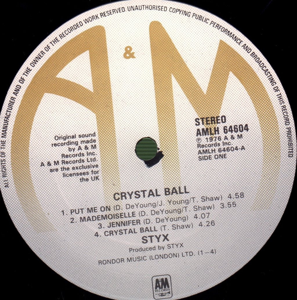 Styx - Crystal Ball - Lp