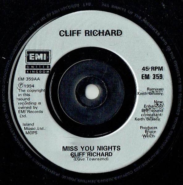 Cliff Richard - All I Have To Do Is Dream & Miss You Nights - 7 Inch