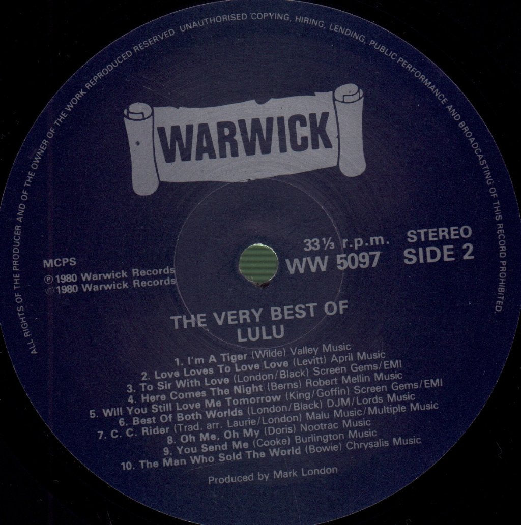 Lulu - Very Best Of - Lp