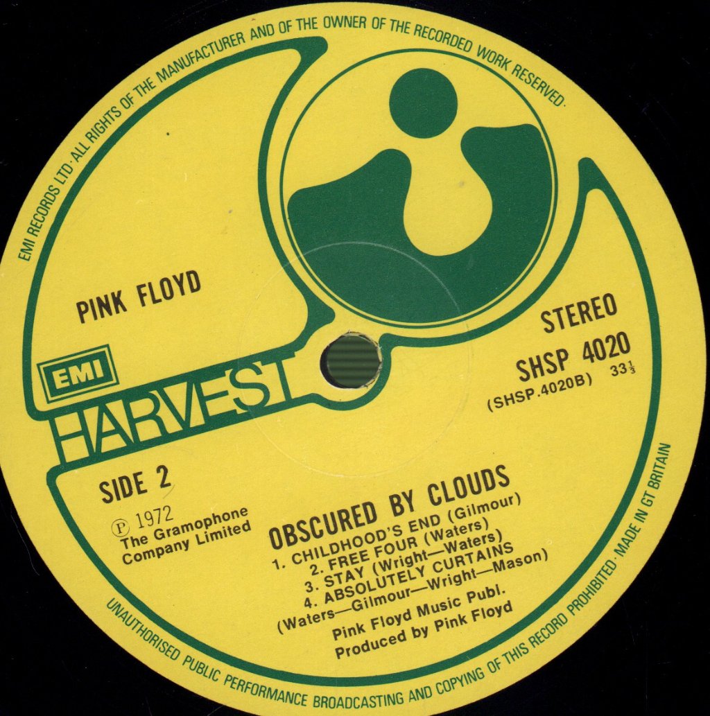 Pink Floyd - Obscured By Clouds - Lp