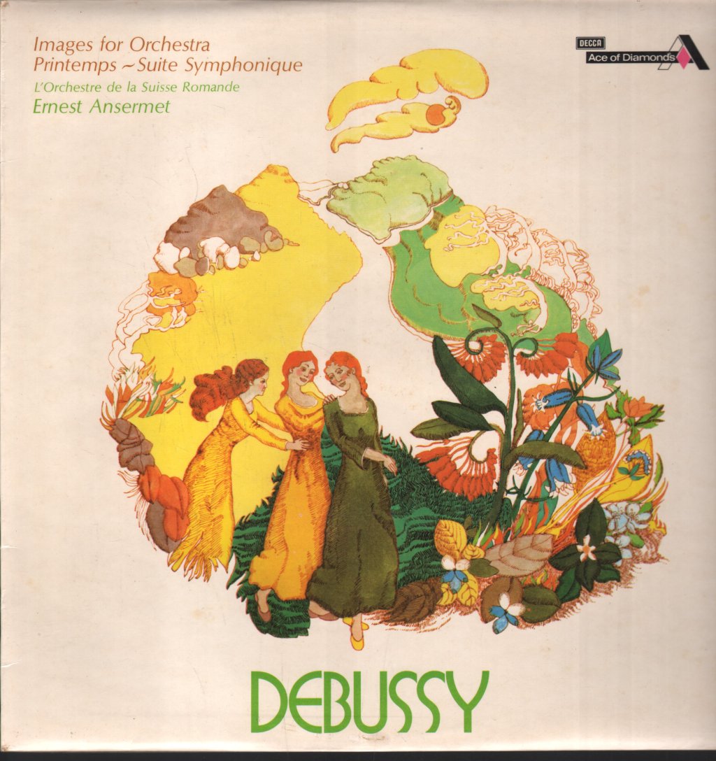 Ernest Ansermet / L'Orchestre De La Suisse Romande - Debussy - Images For Orchestra / Printemps - Suite Symphonique - Lp