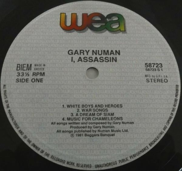 Gary Numan - I, Assassin - Lp