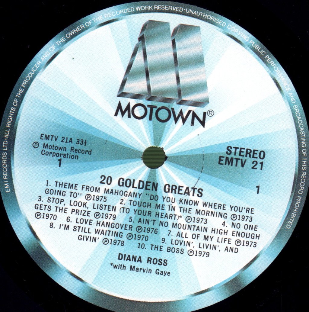 Diana Ross - 20 Golden Greats - Lp