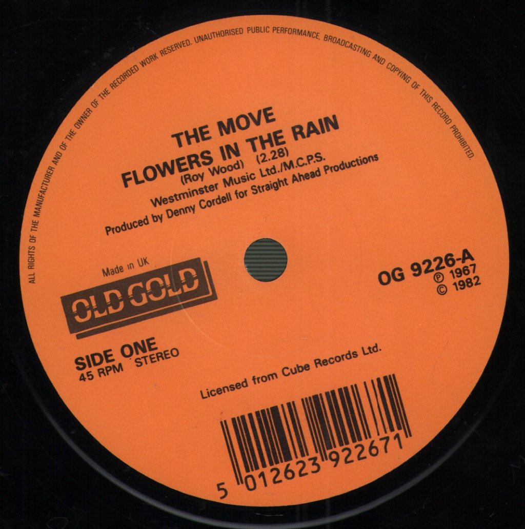 Move - Flowers In The Rain - 7 Inch