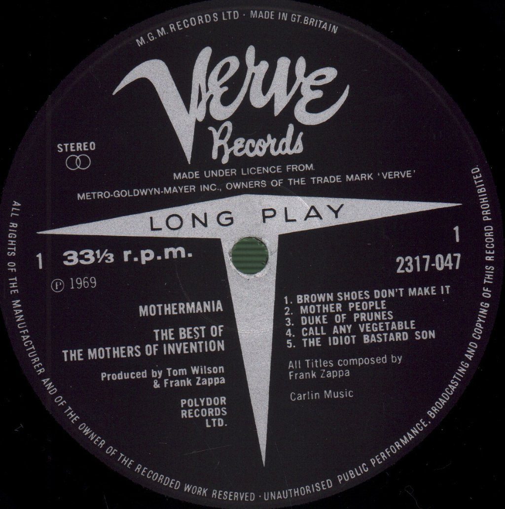 Mothers Of Invention - Mothermania - The Best Of The Mothers - Lp