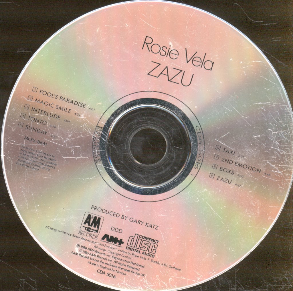 Rosie Vela - Zazu - Cd