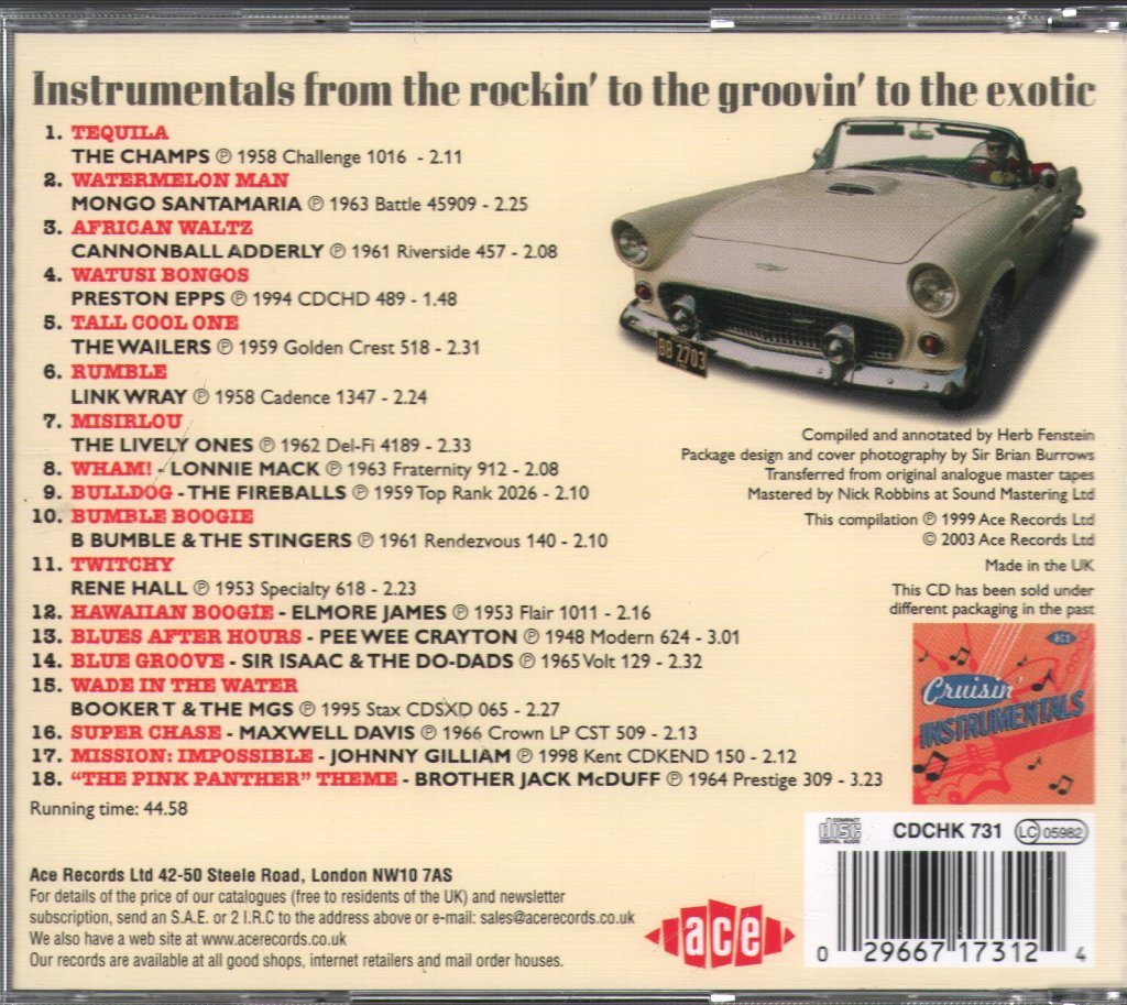 Various Artists - Cruisin' Instrumentals - Cd