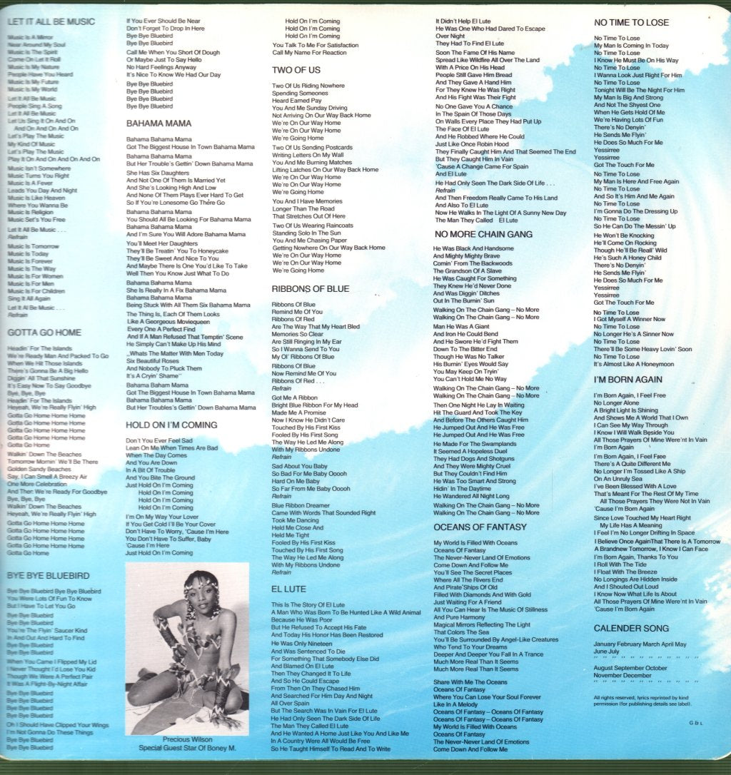 Boney M - Oceans Of Fantasy - Lp