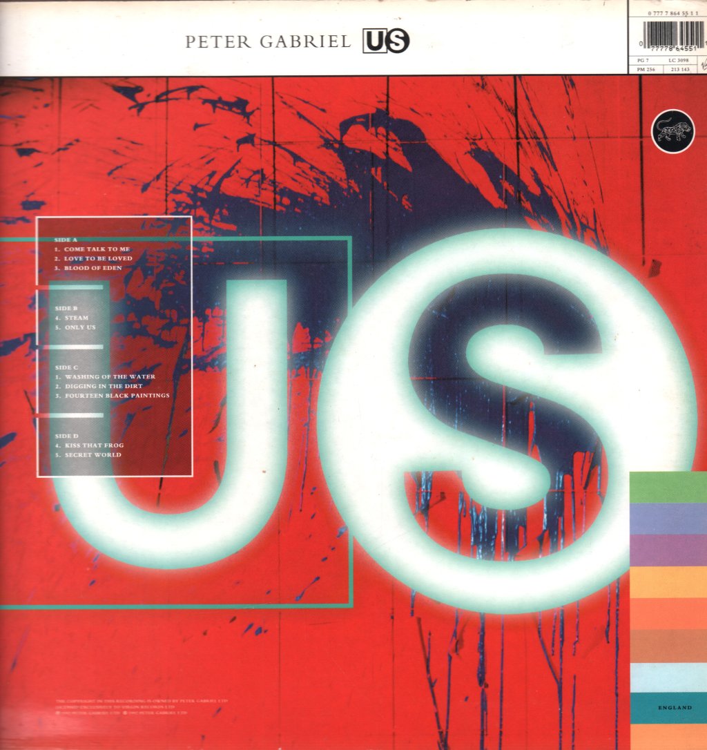 Peter Gabriel - Us - Double Lp