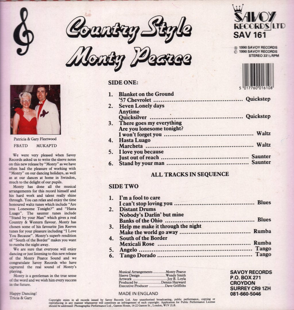Monty Pearce - Country Style - Lp