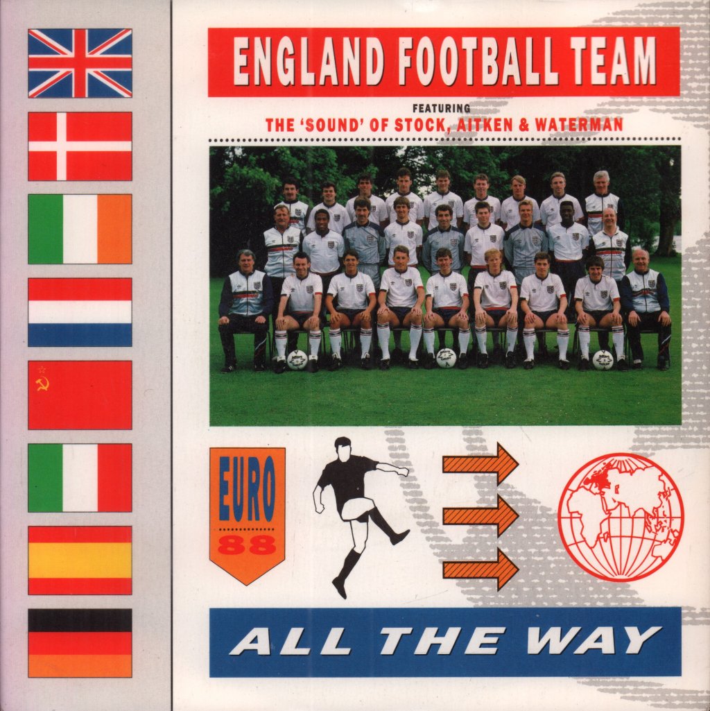 England Football Team Featuring Stock Aitken And Waterman - All The Way - 7 Inch