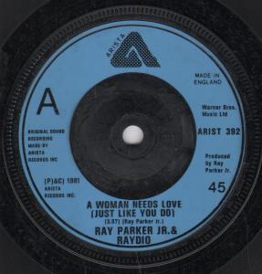 Ray Parker Jr And Raydio - A Woman Needs Love - 7 Inch