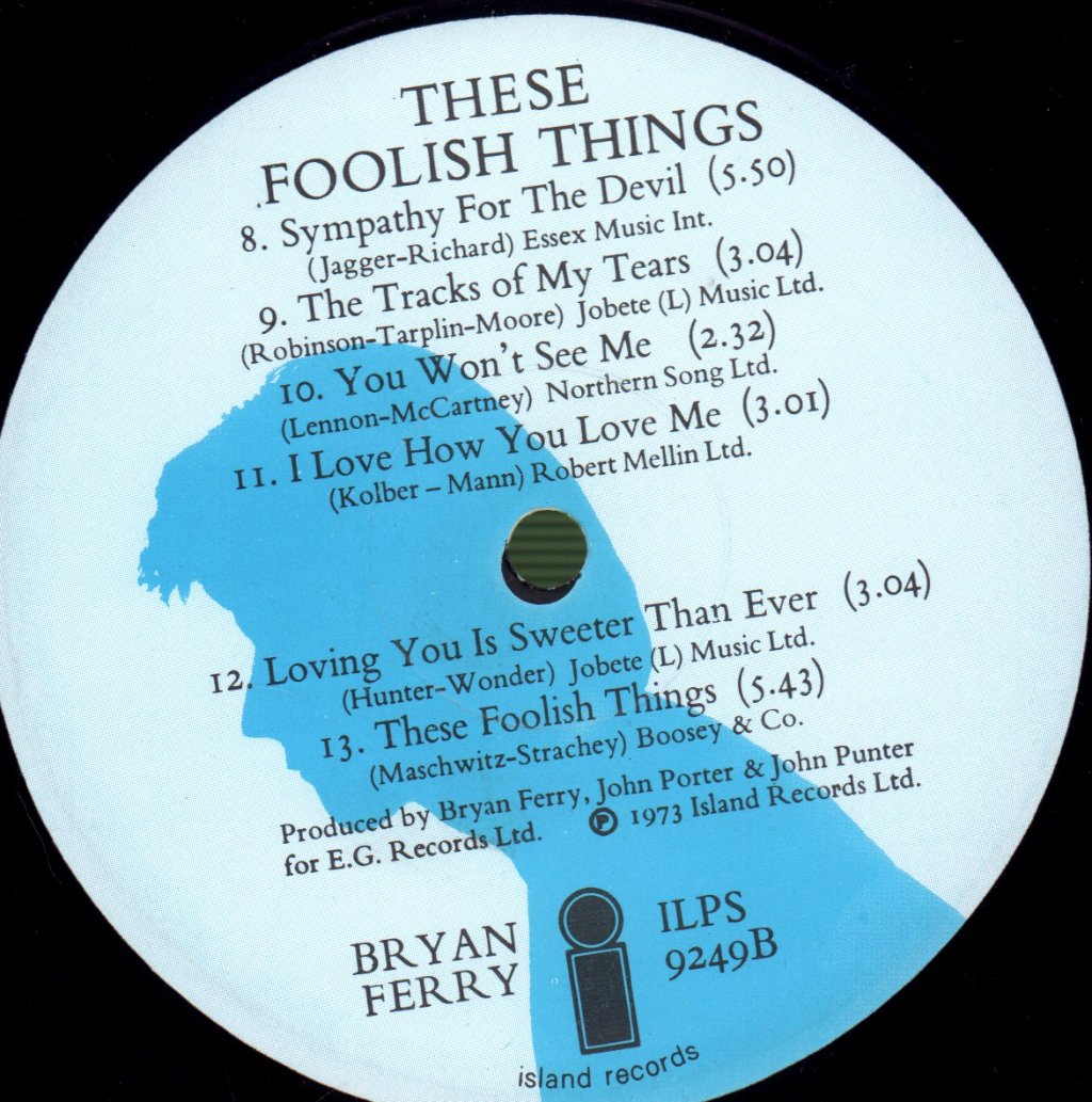 Bryan Ferry - These Foolish Things - Lp