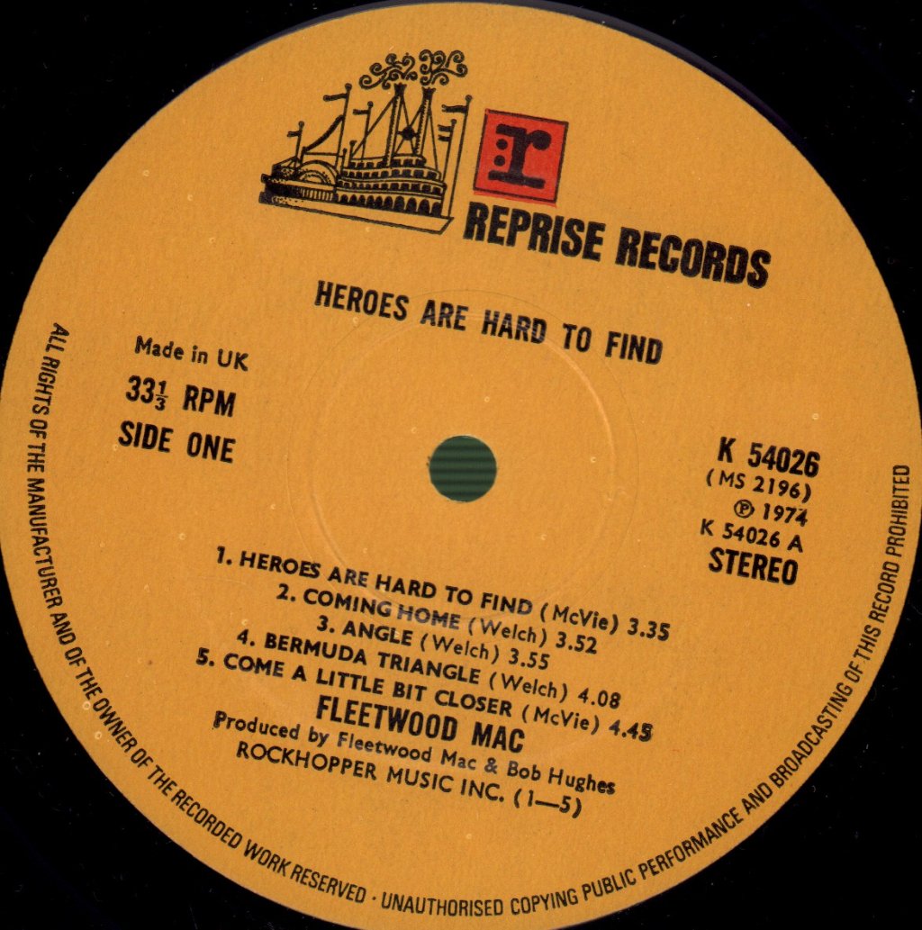 Fleetwood Mac - Heroes Are Hard To Find - Lp
