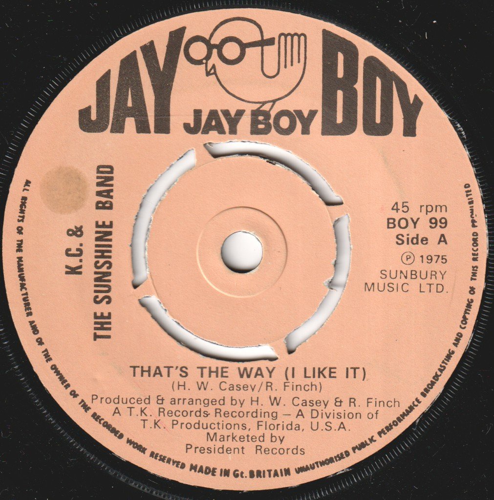 KC And The Sunshine Band - That's The Way - 7 Inch