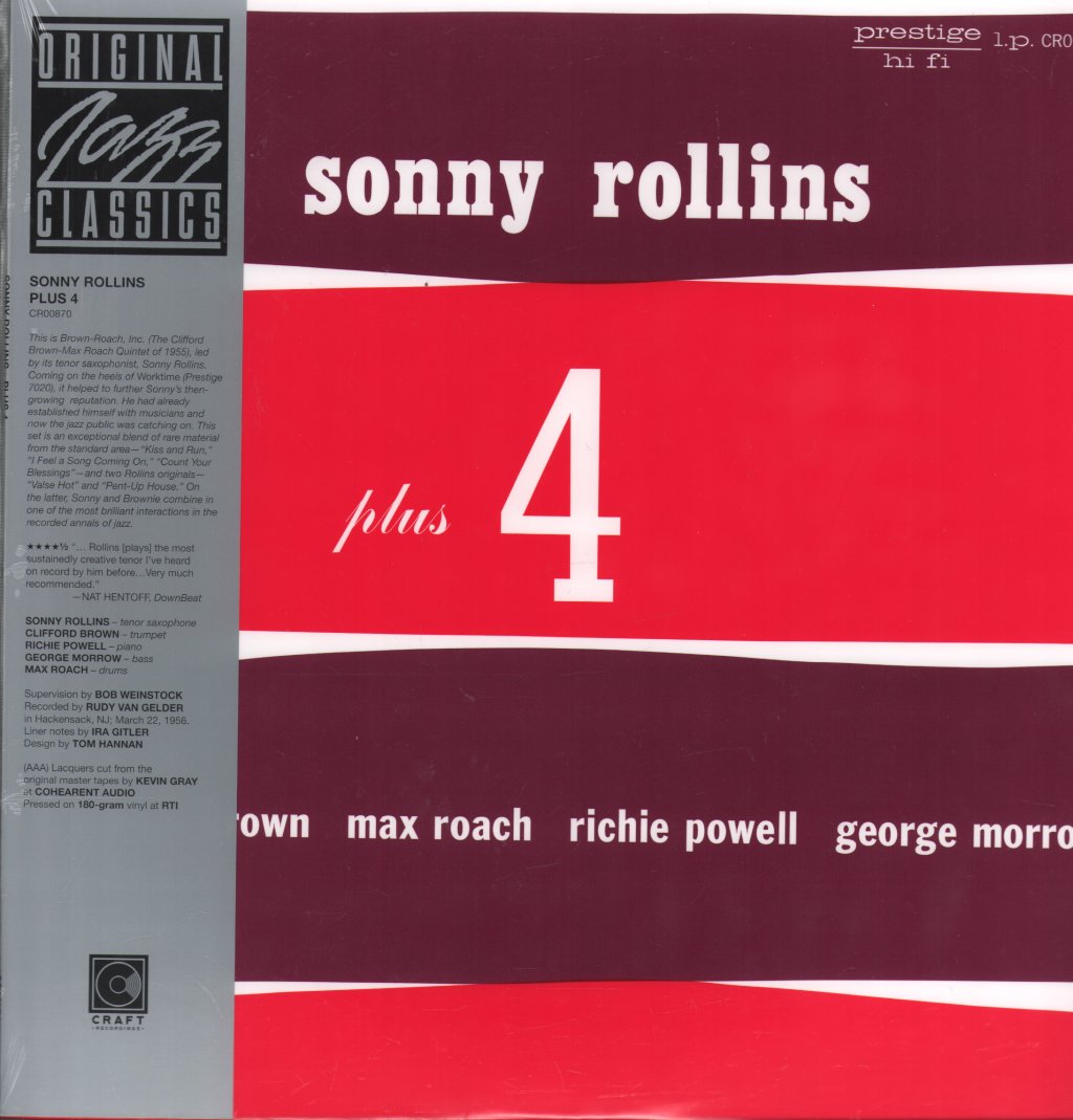 Sonny Rollins - Plus 4 - Lp
