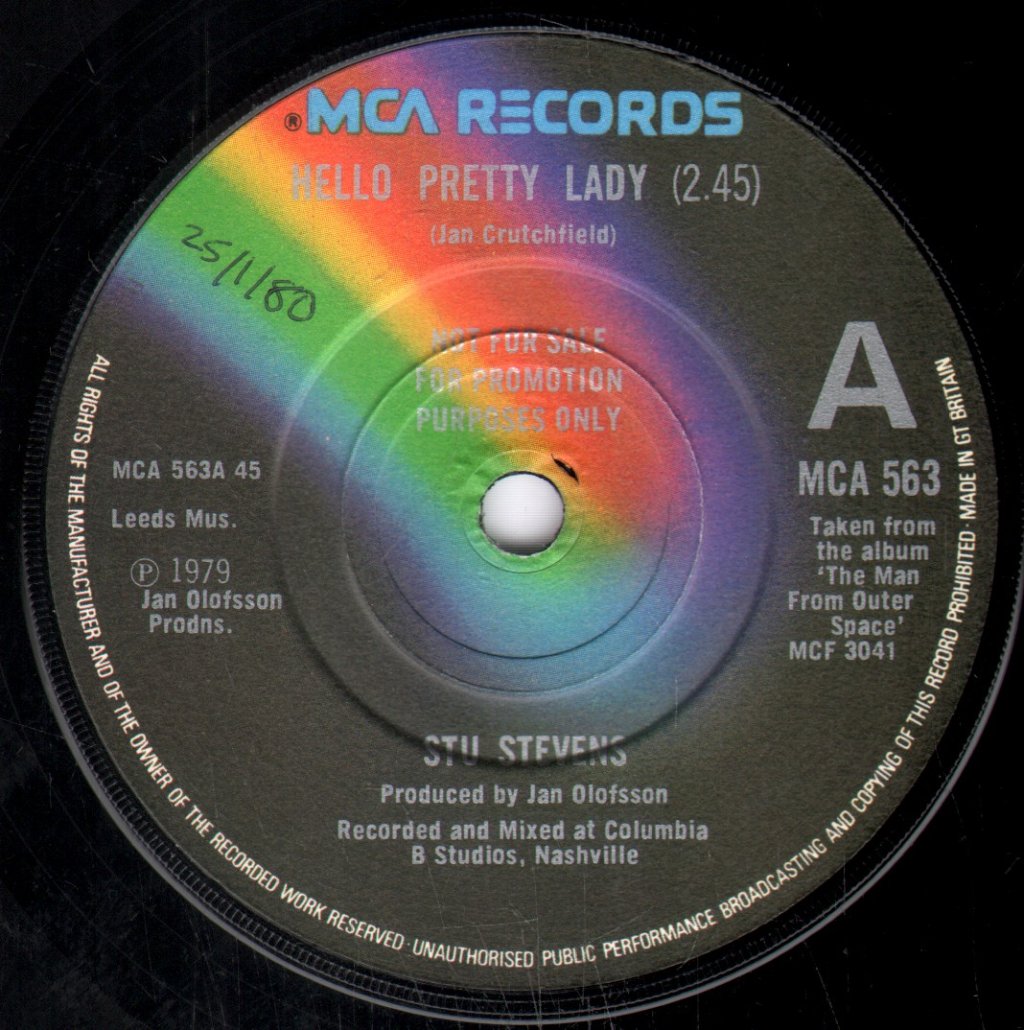 Stu Stevens - Hello Pretty Lady - 7 Inch