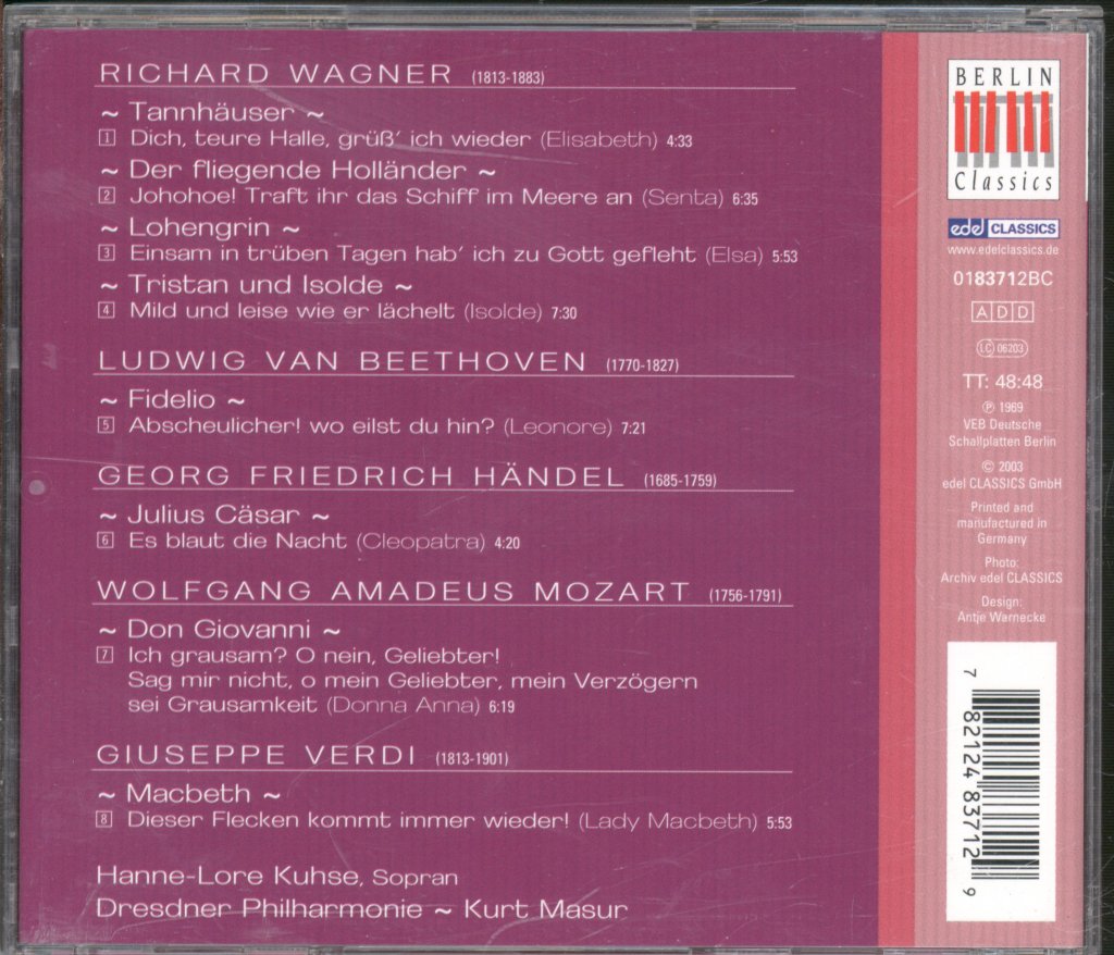 Hanne-Lore Kuhse - Ein Opern Mit - Cd
