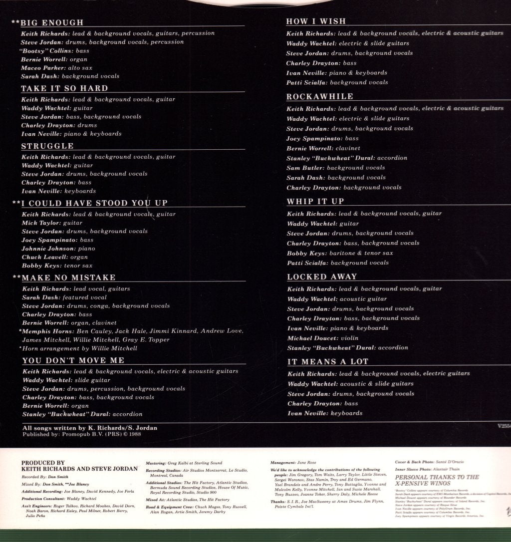 Keith Richards - Talk Is Cheap - Lp