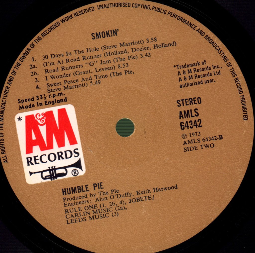 Humble Pie - Smokin' - Lp