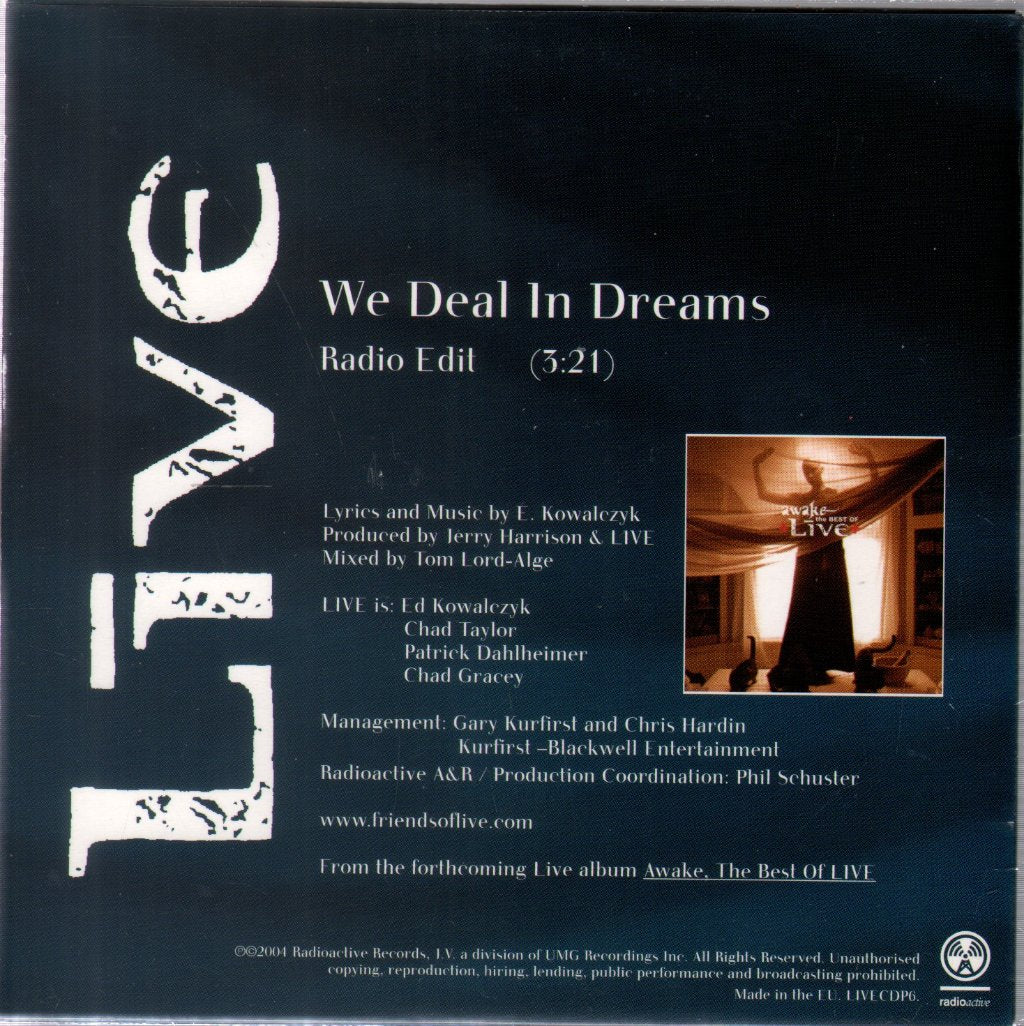 Live - We Deal In Dreams - Cd