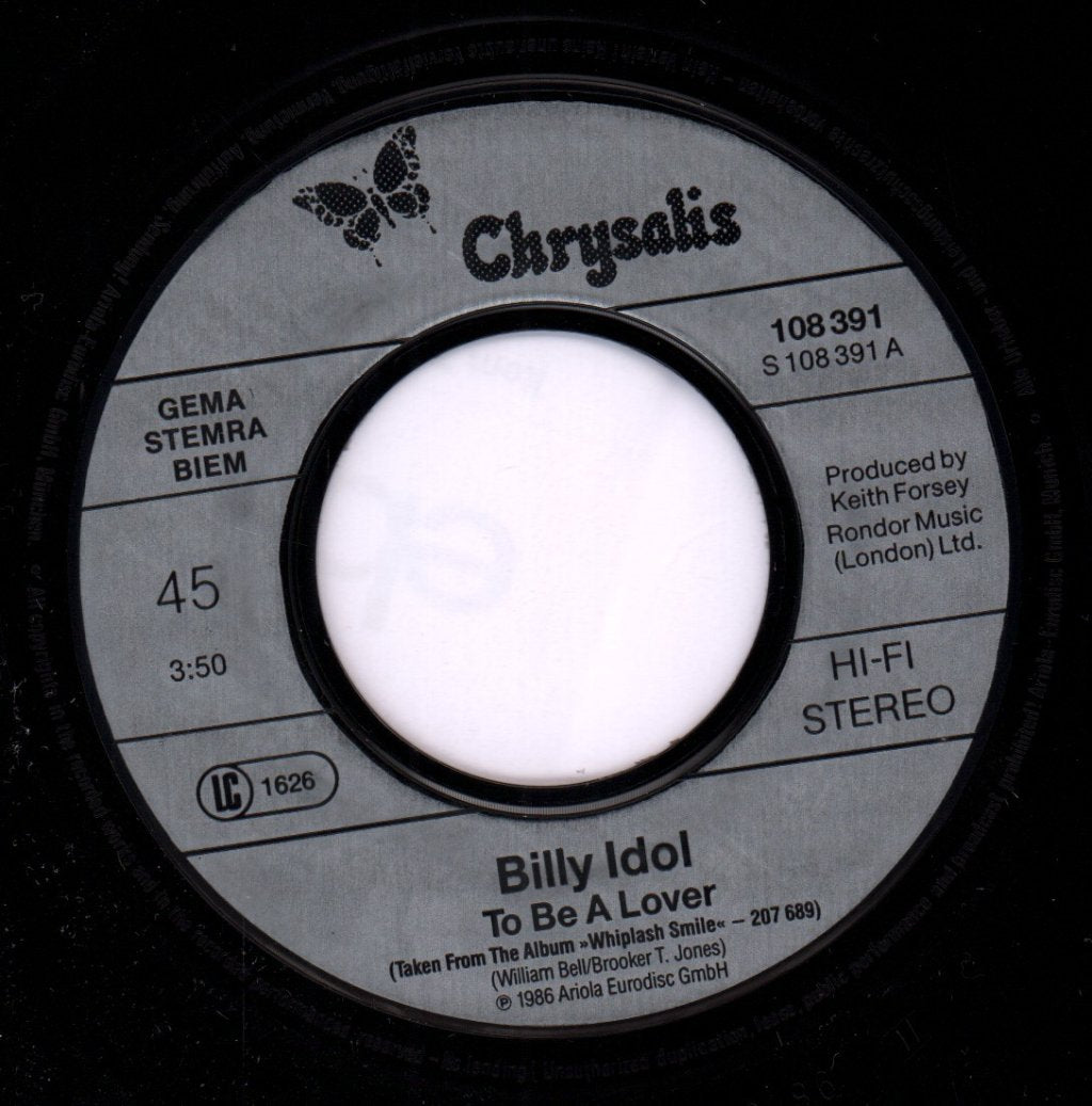 Billy Idol - To Be A Lover - 7 Inch